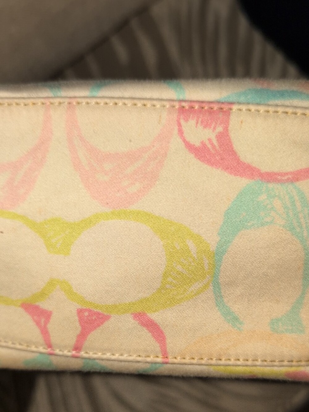 Vintage Coach Hamptons Weekend Scribble Top Handle Mini Bag - Picture 11 of 16